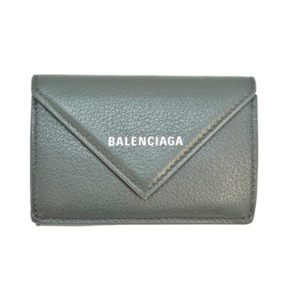 Balenciaga Wallet Leather Gray - Picture 1 of 11